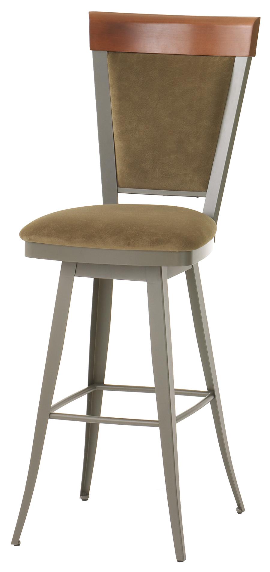 Amisco ronny swivel bar stool online with cushioned seat & backrest 41442
